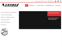 Tablet Screenshot of markzarbohockey.com